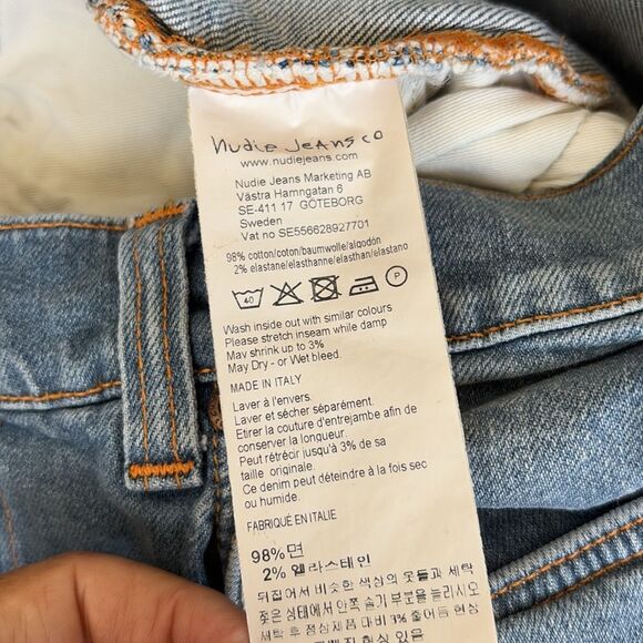 Nudie Lean Dean Mid Stone Comfort Jeans - Picture 10 of 15